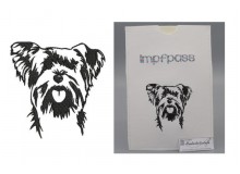 Stickdatei - Yorkie 2 Silhouette